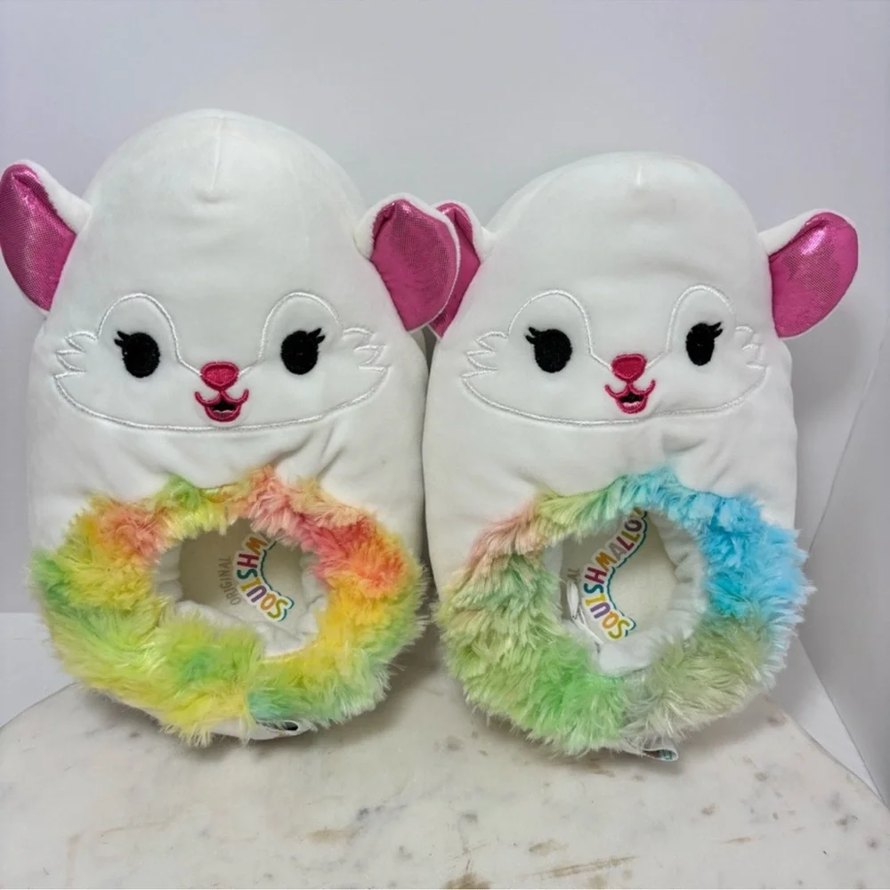 Squishmallows Unisex Youth Slip On‎ Soft & Cozy Cute Plush Squishie Slippers 4-5